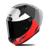 Kaski motocyklowe - Kask Integralny Nolan X-804 RS Blocco Szary Lava/Czerwony/Biały BłyszczącyM - miniaturka - grafika 1