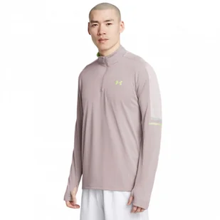 Męski longsleeve treningowy Under Armour UA Tech Utility 1/4 Zip - beżowy - UNDER ARMOUR - Koszulki sportowe męskie - miniaturka - grafika 1