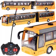 Zabawki zdalnie sterowane - Autobus szkolny miejski przegubowy zdalnie sterowany na pilota RC0624 - miniaturka - grafika 1