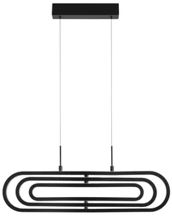 Luces Exclusivas LAMPA wisząca HOYO LE41403 Luces Exclusivas modernistyczna OPRAWA metalowy ZWIS LED 50W 3000K podużny czarny - Lampy sufitowe - miniaturka - grafika 2