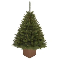 Choinki - CHOINKA SZTUCZNA ŚWIERK SYBERYJSKI PREMIUM W KWADRATOWEJ DONICY 180 CM X-CHOINKA - miniaturka - grafika 1