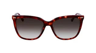 Okulary przeciwsłoneczne - Calvin Klein Okulary przeciwsłoneczne, 609 Burgundowa Hawana, rozmiar uniwersalny - grafika 1