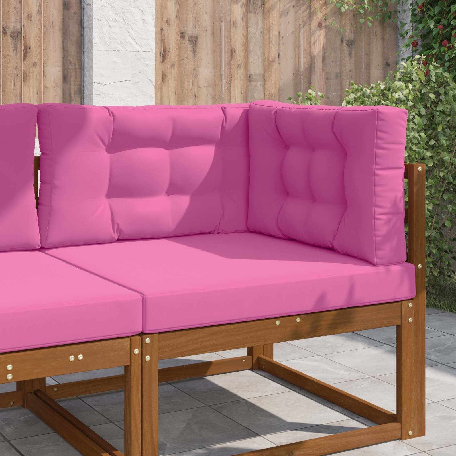 vidaXL vidaXL Poduszka do sofy na zewnątrz 3 pcs Różowy Poliester