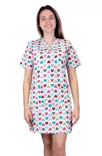 Sukienka tunika medyczna kosmetyczna fartuch wzór 1014 kolekcja BLOOM 34 - Odzież medyczna - miniaturka - grafika 1