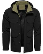 Kurtki męskie - Kurtka męska czarna przejściowa Recea - miniaturka - grafika 1