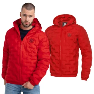 Kurtka zimowa z kapturem Pit Bull Firestone - Czerwona - Odzież taktyczna i umundurowanie - miniaturka - grafika 1