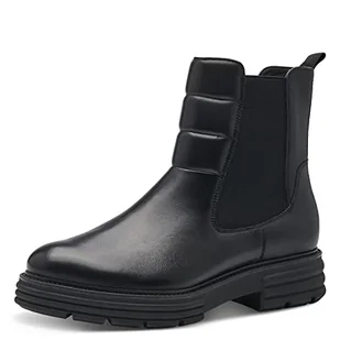 Tamaris Damskie botki 1-1-25438-41, czarna skóra, 39 EU - Botki damskie - miniaturka - grafika 1