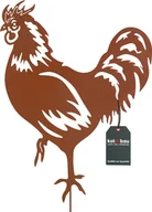 Ozdoby bożonarodzeniowe - KOTARBAU® Dekoracja ogrodowa rdzawe figurki 65cm kogut kura Dekoracja świąteczna ogród Ecorost wtyczka ogrodowa Świąteczne figurki ogrodowe i posągi ogrodowe rdza wtyczka dekoracja ogrodowa na zewnątrz stal nierdzewna - miniaturka - grafika 1