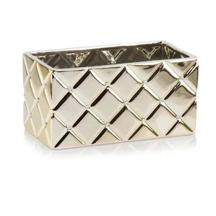 Osłonka ceramiczna rynna glamour złota26 cm - Donice - miniaturka - grafika 1