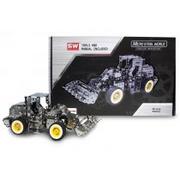 Zabawki konstrukcyjne - Artyk Traktor z łyżką metal do skręcania 682 el - miniaturka - grafika 1