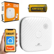 Alarmy - Bezprzewodowy inteligentny czujnik dymu WiFi Tuya Smart Life SL-DS02 - miniaturka - grafika 1