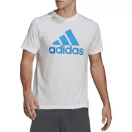 Koszulki sportowe męskie - Koszulka adidas Aeroready Designed 2 Move Feelready Sport Logo HF7167 - biała - Adidas - miniaturka - grafika 1