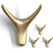 Zawiasy, okucia i inne akcesoria - Zestaw 4 wieszaków na ręczniki, wieszak ścienny w kształcie głowy byka - miniaturka - grafika 1