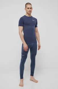 Salewa legginsy funkcyjne Zebru kolor granatowy - Spodnie sportowe męskie - miniaturka - grafika 1