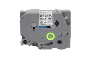 Zamiennik taśmy Brother TZE-m951 24mm matowo-srebrny/czarny - Etykiety do drukarek - miniaturka - grafika 1