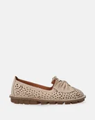 Mokasyny damskie - Damskie mokasyny skórzane z kokardą - Venezia - miniaturka - grafika 1