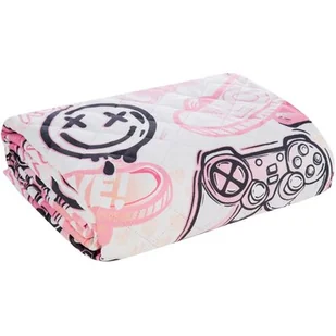 Narzuta EUROFIRANY D91 Kid 16 170 x 210 cm Biało-czarny - Narzuty - miniaturka - grafika 1