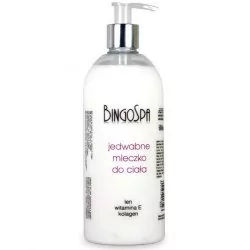 BingoSpa Jedwabne mleczko do ciała z lnem witaminą E i kolagenem - Silk Body Milk Jedwabne mleczko do ciała z lnem witaminą E i kolagenem - Silk Body Milk - Balsamy i kremy do ciała - miniaturka - grafika 1