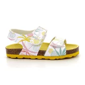 Buty dla dziewczynek - Sandały dziecięce Kickers SUMMERKRO BLANC SUNSHINE - miniaturka - grafika 1