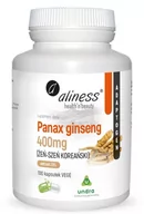 Układ nerwowy - Aliness Panax Ginseng 400 mg (Żeń-szeń Koreański) x 100 kaps vege - miniaturka - grafika 1
