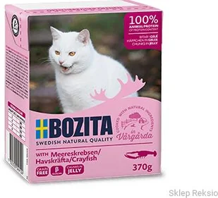 BOZITA Kawałki w galaretce z rakami 370g - Mokra karma dla kotów BOZITA Kawałki w galaretce z rakami 370g - Mokra karma dla kotów - miniaturka - grafika 1