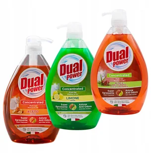 Zestaw DUAL POWER włoski płyn do naczyń Vinegar + Cytryna + Aloe&Melograno - Płyny do naczyń Zestaw DUAL POWER włoski płyn do naczyń Vinegar + Cytryna + Aloe&Melograno - Płyny do naczyń - miniaturka - grafika 1