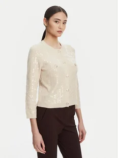 Marella Kardigan Siena1 2523346094 Écru Regular Fit - Swetry damskie - miniaturka - grafika 1