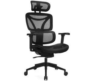 Ergonomiczny fotel biurowy LEVANO czarny - Fotele gamingowe - miniaturka - grafika 1