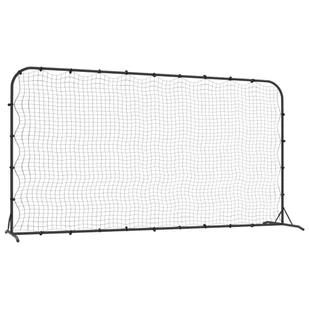 Rebounder do piłki nożnej, czarny, 366x90x183 cm, HDPE Lumarko! - Piłka nożna - miniaturka - grafika 3