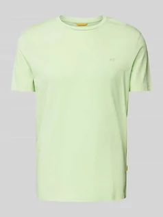 Koszulki męskie - T-shirt z wyhaftowanym logo - grafika 1
