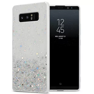 Pokrowiec Do Samsung Galaxy NOTE 8 Etui w Przezroczysty z Brokatem Glitter Obudowa Case Cover TPU Cadorabo - Etui i futerały do telefonów - miniaturka - grafika 1