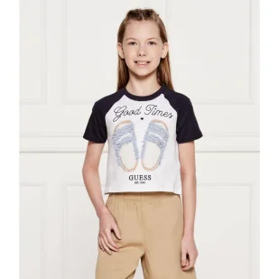 Guess T-shirt Cropped Fit - Koszulki męskie - miniaturka - grafika 1