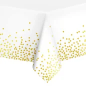 Dekoracje i nakrycia stołu na imprezę - Obrus Biały Zdobiony, 137X274 cm - miniaturka - grafika 1