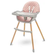 Krzesełka do karmienia - Krzesełko do karmienia Freja wooden dusty pink - miniaturka - grafika 1