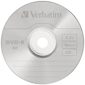 Nośniki danych - Płyta DVD-R Verbatim Matt Silver 4.7GB 16X 50szt 43548 - miniaturka - grafika 1