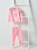 Piżamy dla dziewczynek - Sinsay - Piżama dwuczęściowa z falbanami The Aristocats - różowy - miniaturka - grafika 1