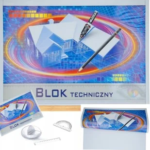 Poligraf Blok biurowy Techniczny Q A3/10 biały - Notesy i bloczki - miniaturka - grafika 1
