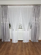 Firany - Firana z gipiurą dwa kokony 250cm, firana do salonu , firany gotowe - miniaturka - grafika 1