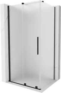 Mexen Velar kabina prysznicowa rozsuwana 100x70 cm, szron, czarna - 871-100-070-31-70 - Kabiny prysznicowe - miniaturka - grafika 1
