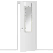 Lustra - Wysokie lustro do zawieszenia na drzwiach, rama wzór marmuru, 94,5 x 34 x 1,65 cm - miniaturka - grafika 1