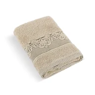 Ręczniki - Bellatex Frotte ręcznik kąpielowy kolekcja Orchidea beżowy, 70 x 140 cm - miniaturka - grafika 1