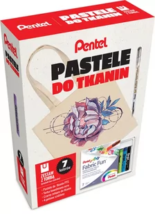 Pentel Pastele do tkanin 7 kol. PTS-7 - Przybory szkolne - miniaturka - grafika 3