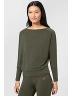 Koszulki sportowe damskie - super.natural Koszulka "Kula" w kolorze khaki do jogi - miniaturka - grafika 1