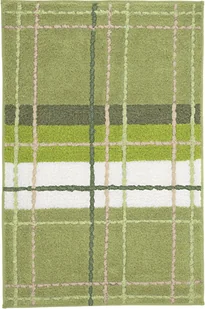 Kleine Wolke Kara Dywanik łazienkowy Dill Zielony 60x 90 cm - Dywaniki łazienkowe Kleine Wolke Kara Dywanik łazienkowy Dill Zielony 60x 90 cm - Dywaniki łazienkowe - miniaturka - grafika 1