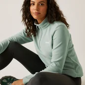 Bluzy sportowe damskie - Regatta Polar damski z suwakiem 1/2 Sweethart Zielony, Rozmiar: 50 - miniaturka - grafika 1