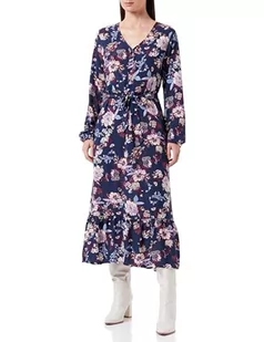 ONLY Damska sukienka Onlnova Life L/S Amy Long AOP PTM, Patriot Blue/Aop:341 Augusta Fleur, L - Sukienki - miniaturka - grafika 1