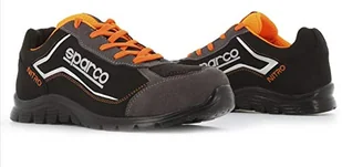 Sparco SPARCO TEAMWORK Scarpa Antinfortunistica Da Lavoro - BASSA PER UOMO E DONNA NITRO S3 SRC, chłopiec ognia i bezpieczeństwa, NERO/GRIGIO, 5 UK (UE) - Biuro i firma OUTLET - miniaturka - grafika 1