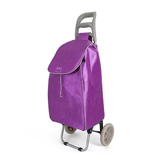 Torby i wózki na zakupy - Metaltex 415224757 Shopping Trolley "Aster" 45 L w kolorze fioletowym, metalowy, 45 x 35 x 25 cm 415224757 - grafika 1