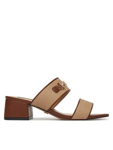 Nine West Klapki 2560-01 Beżowy - Klapki i japonki damskie - miniaturka - grafika 1