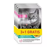 Mokra karma dla kotów - Purina Pro Plan dla kota Cat Delicate ryba oceaniczna saszetka 4x85g 3+1 gratis - miniaturka - grafika 1